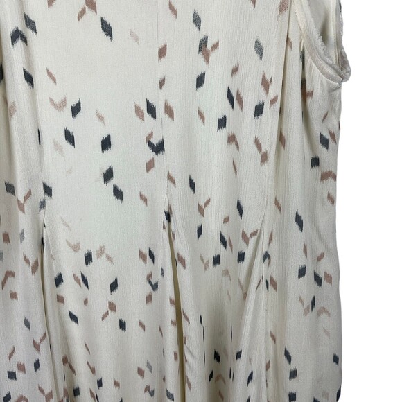 Blu Pepper Dress Flowy Baby Doll Cottage Core Boho Romantic Lined Cream Sz M - Picture 3 of 9